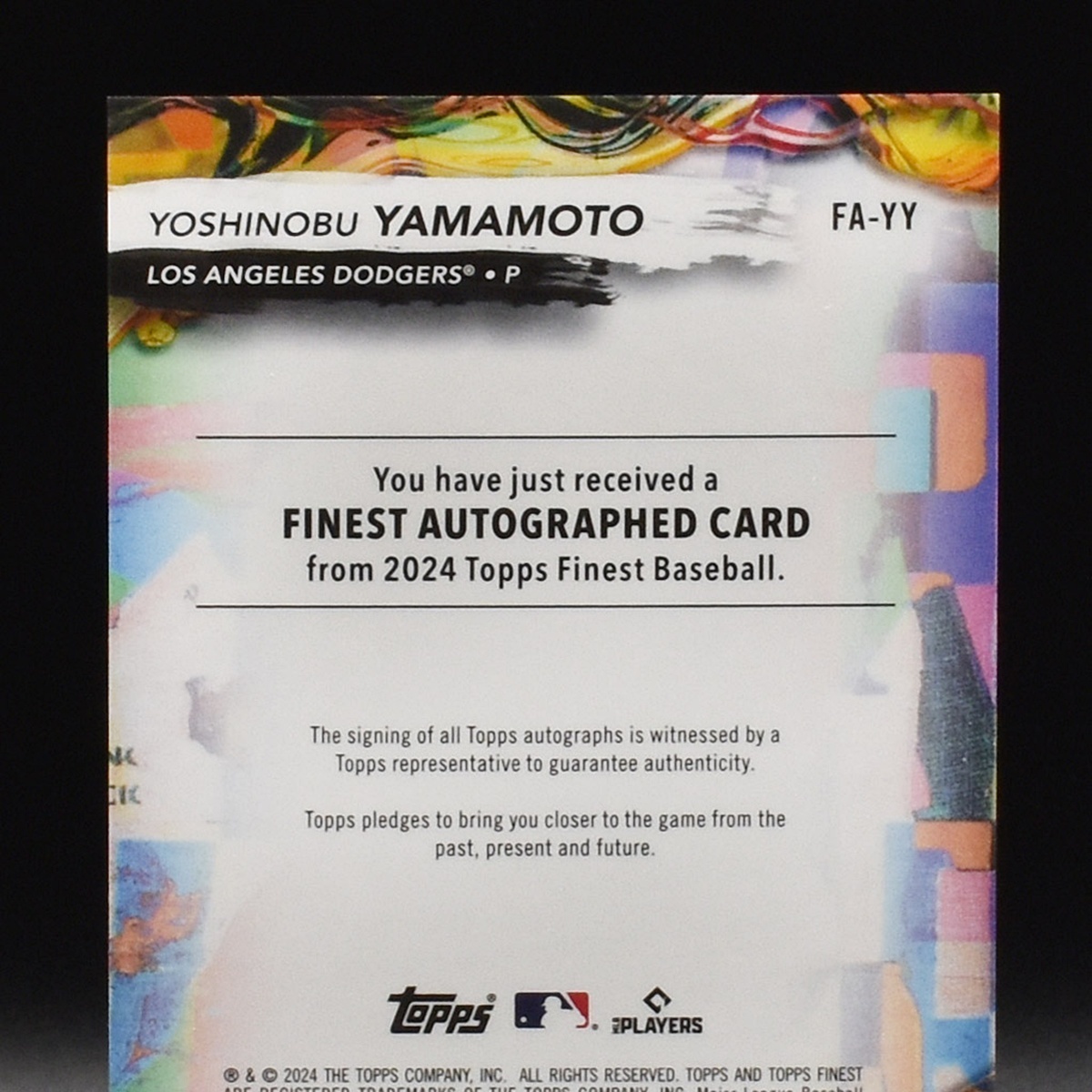 山本由伸 Topps 0 直筆サインカード 75枚限定 Yoshinobu Yamamoto 