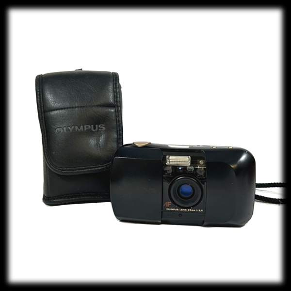 オリンパス μ OLYMPUS ブラック コンパクト mju ZOOM 中古OLYMPUS μ