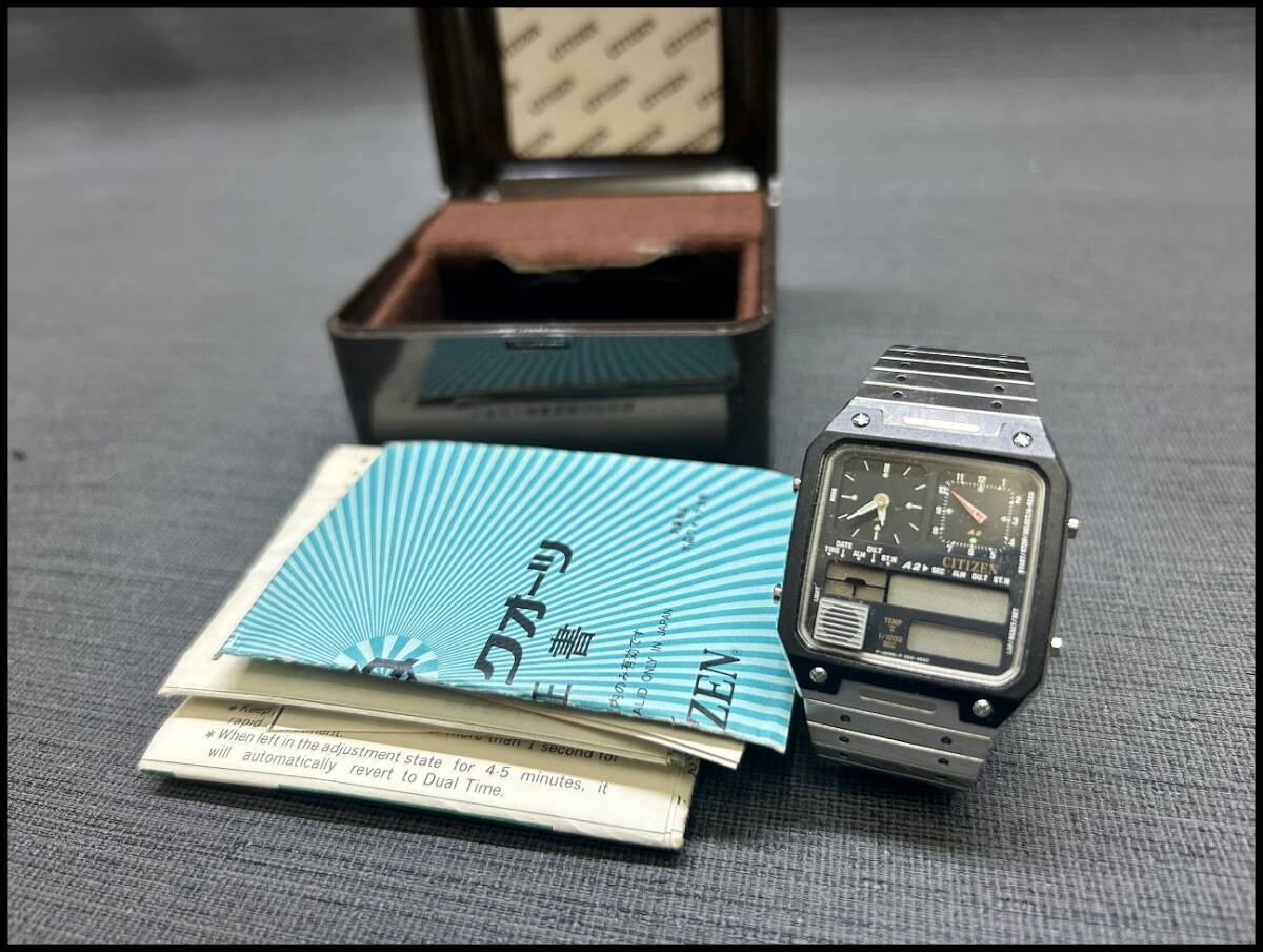 ☆CITIZEN 8981-084535 K サーモセンサー アナデジ 動作未確認