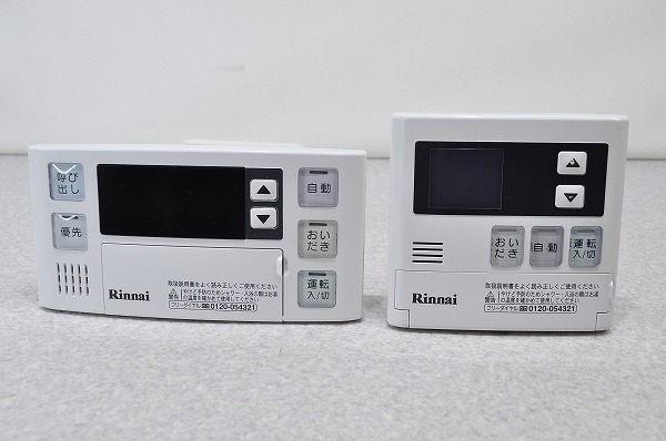 中古□リンナイ (Rinnai) 給湯器リモコン BC-120V・MC-120V ボイラー用