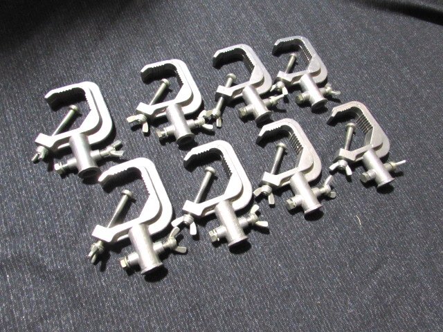 完動品 アルミ製クランプハンガー 8個セット 舞台照明 スポットライト④(レコーディング、PA機器)｜売買されたオークション情報、yahooの商品情報をアーカイブ公開 - オークファン その他