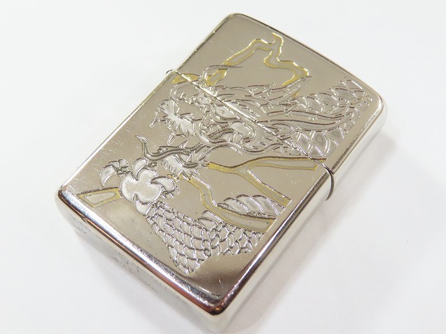 ★Zippo/ジッポ アーマーケース 龍柄 2007年頃製 現状品★⑦_1