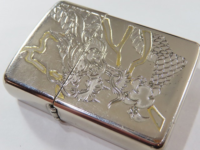 ★Zippo/ジッポ アーマーケース 龍柄 2007年頃製 現状品★⑦_6