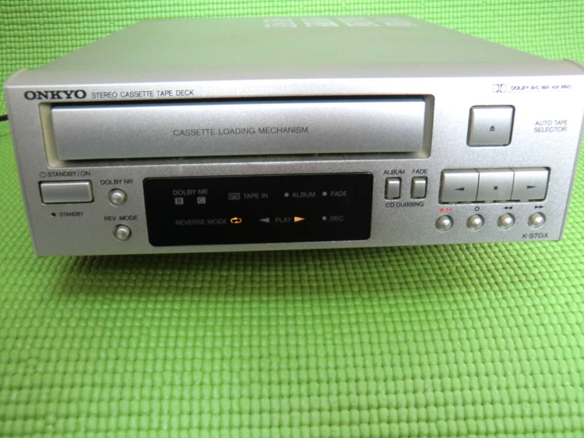 セットで ONKYO カセットデッキ オンキョー K-SX7（S) （単品 ☆ONKYOカセット K