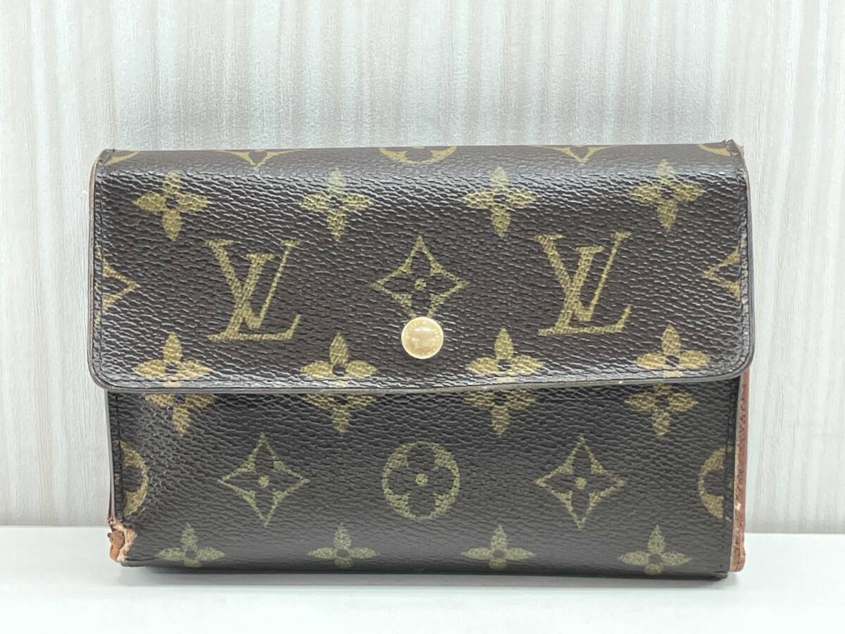 LOUIS VUITTON ルイヴィトン モノグラム ポルト・トレゾール・エテュイ 