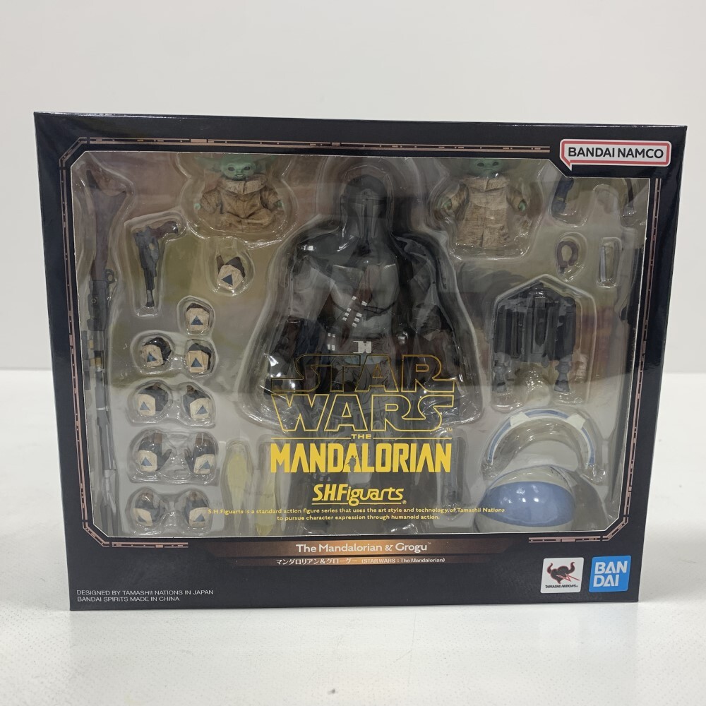 07w18447★1円~ S.H.Figuarts マンダロリアン＆グローグー(STAR WARS：The Mandalorian) 「マンダロリアン」 フィギュア 中古品