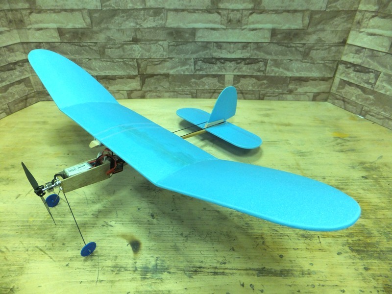 MS工房マイクロプレーン　ホッパーⅡ　組み立てキット素材　超初心者向き　青_5