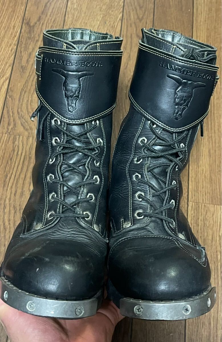 KADOYA カドヤ　ハンマーブーツ　ショート　シルバー　26.5cm _2