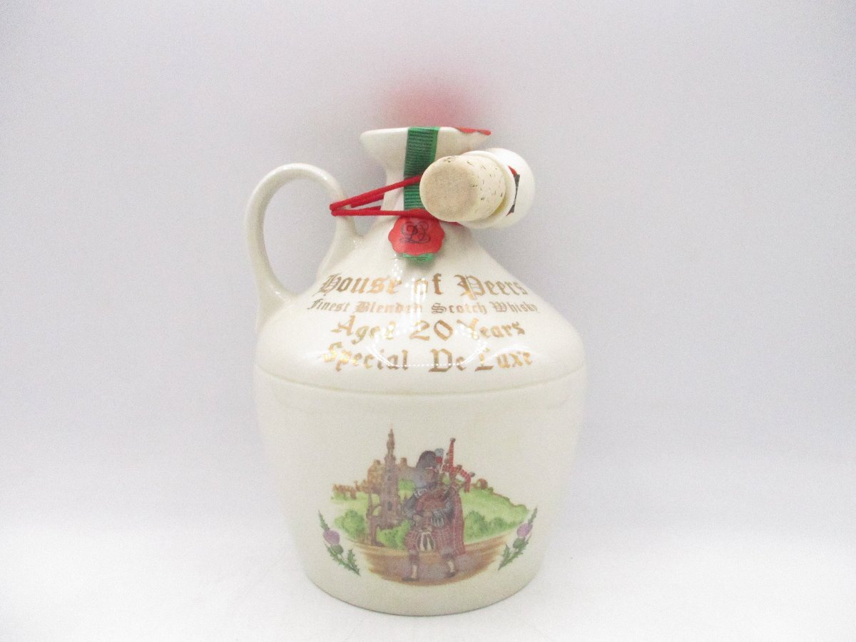 House of Peers スコッチウイスキー 陶器ボトル 記念品 同梱不可 1円～HOUSE OF PEERS 20年 Special De Luxe ハウス オブ