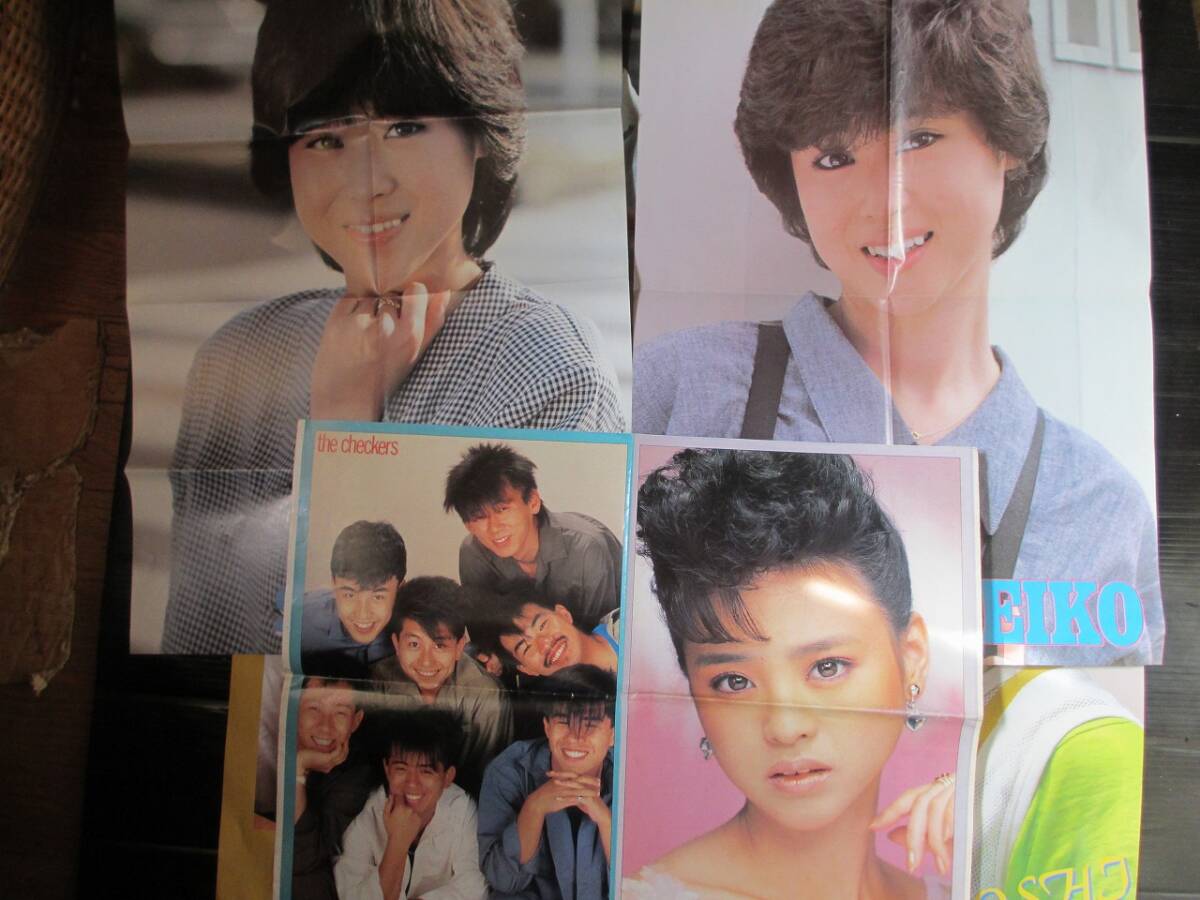 ■平凡・近代映画他付録(松田聖子水着・河合奈保子・小泉今日子・中森明菜・堀ちえみ・中山美穂他)ポスター多数_3