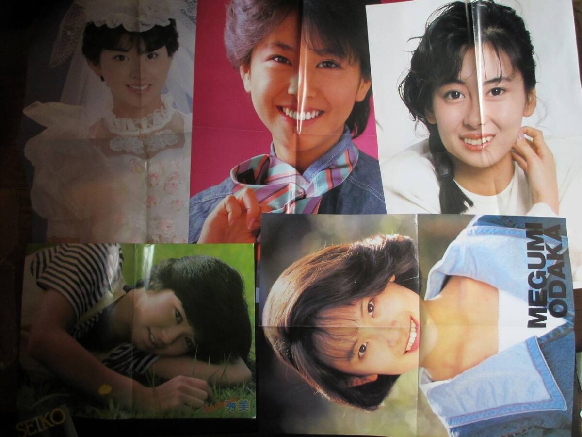 ■平凡・近代映画他付録(松田聖子水着・河合奈保子・小泉今日子・中森明菜・堀ちえみ・中山美穂他)ポスター多数_7