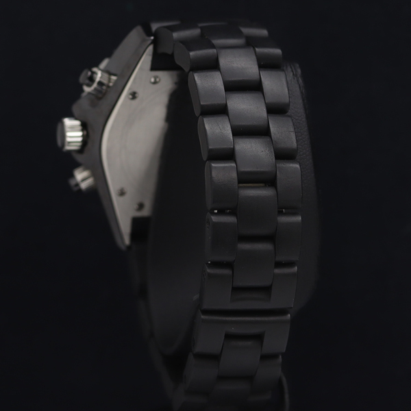 1円 稼働 シャネル J12 クロノグラフ H0939 AT/自動巻き 黒文字盤 デイト 2.19OH済み メンズ腕時計 OGH 1354320 6TOT_3