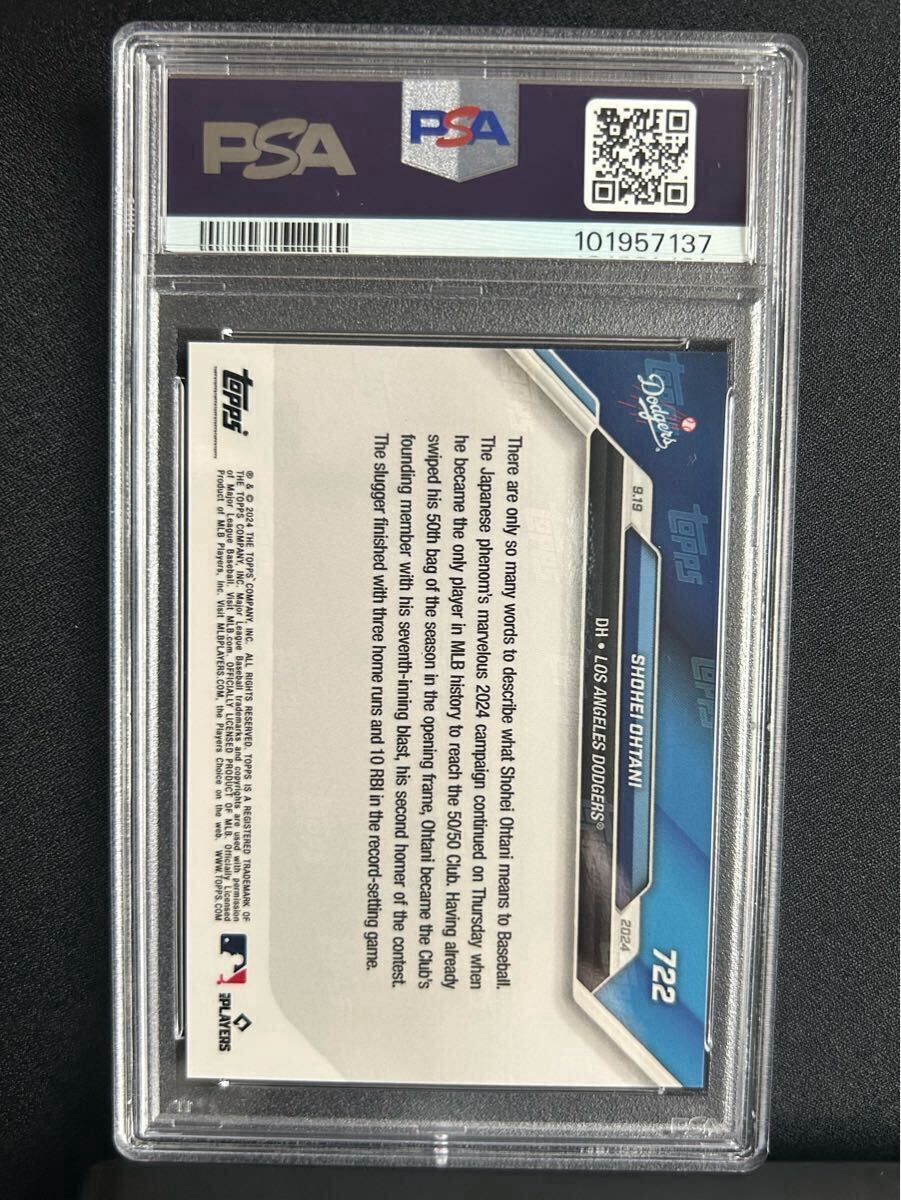 １円スタート 【 PSA10 】First 50/50 2024 Topps Now 大谷 翔平 Shohei Ohtani #722 Dodgers ドジャース MLB Baseball 大谷翔平_2