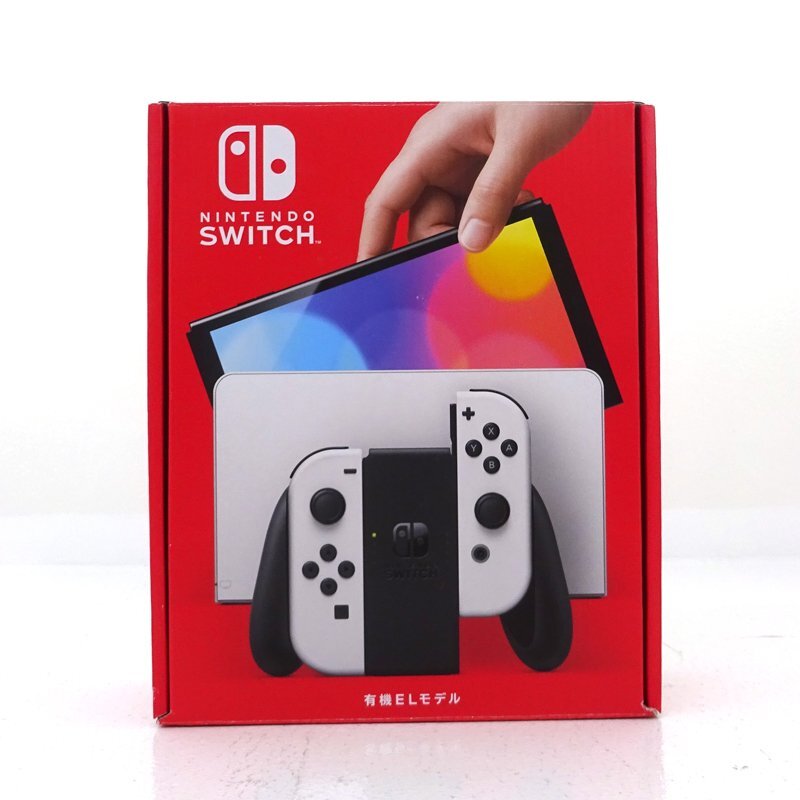 ★中古★Nintendo Switch 本体 Joy-Con(L)/(R)ホワイト 有機ELモデル HEG-S-KAAAA (ニンテンドースイッチ/1円～)★【GM649】_1