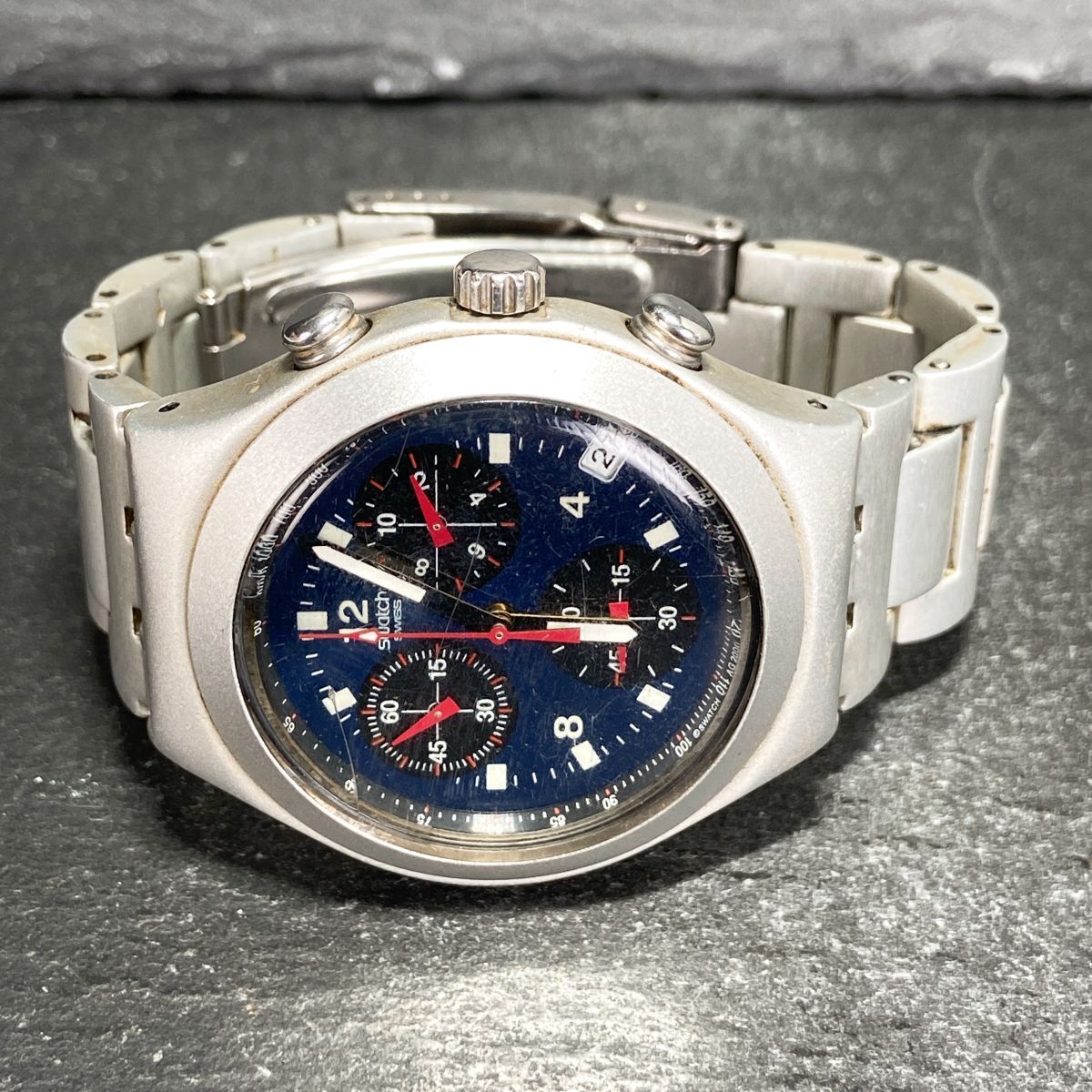 希少品 極美品 稼働品】SWATCH IRONY クロノ スピードカウンター 