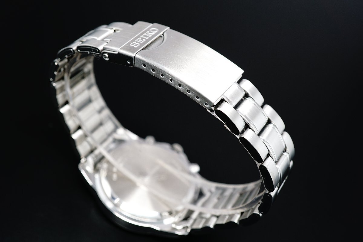 1円～ 1スタ セイコー 正規品 海外モデル SEIKO 逆輸入 タキメーター 新品 1/20秒 クロノグラフ 腕時計 メンズ激レア入手困難 100m防水_10