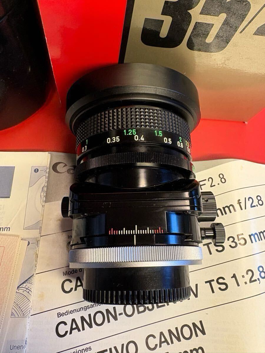 キヤノン TS 35mm /2.8 FDマウント アオリレンズ 美品 レア 希少 付属