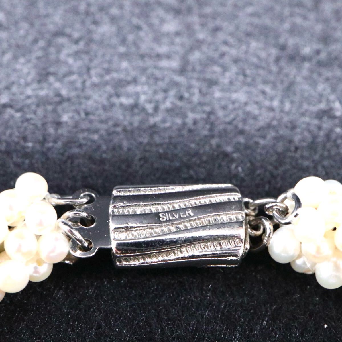 ◆本真珠ジャンクネックレス◆M 約38.3g 約41.5cm 約2.5mm珠 pearl パール necklace jewelry ジュエリー ホワイト CE0/DA0 L64_7