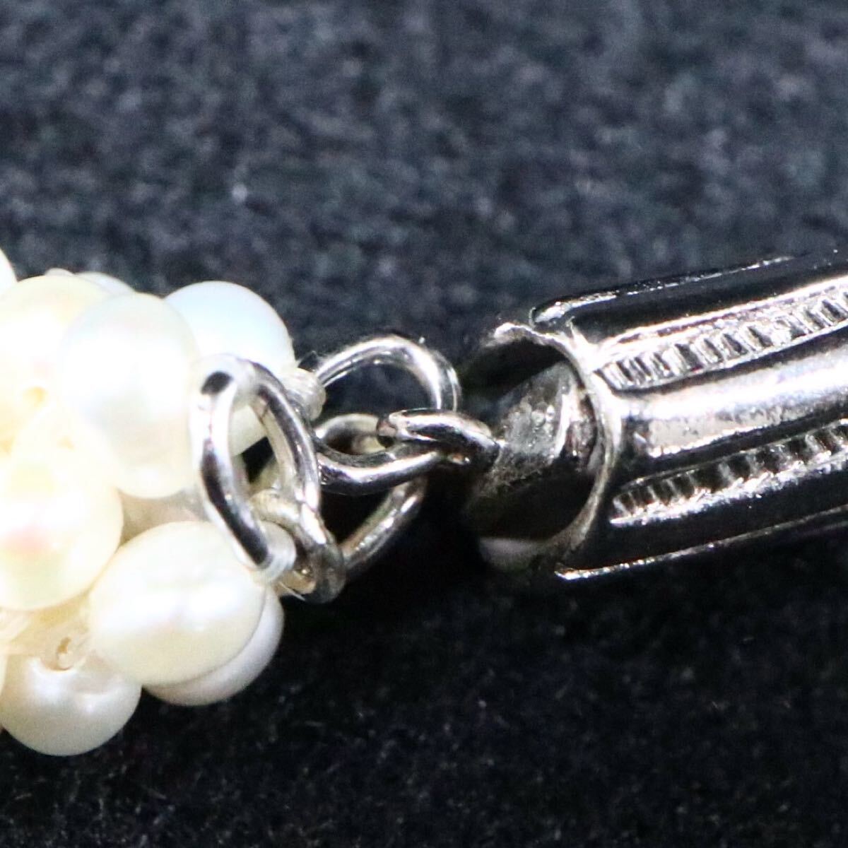 ◆本真珠ジャンクネックレス◆M 約38.3g 約41.5cm 約2.5mm珠 pearl パール necklace jewelry ジュエリー ホワイト CE0/DA0 L64_8