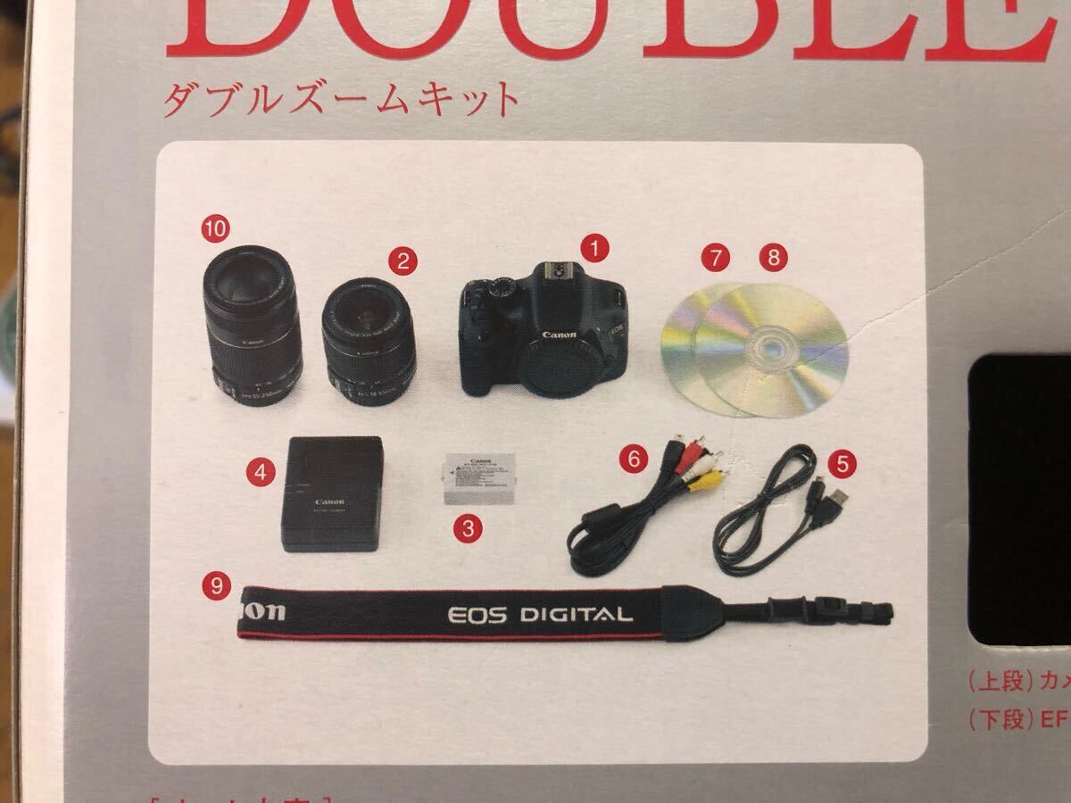 Canon キャノン デジタル一眼レフカメラ EOS Kiss X4 ダブルズームキット(18-55/55-250) レンズ 予備バッテリー他オプション付き_2