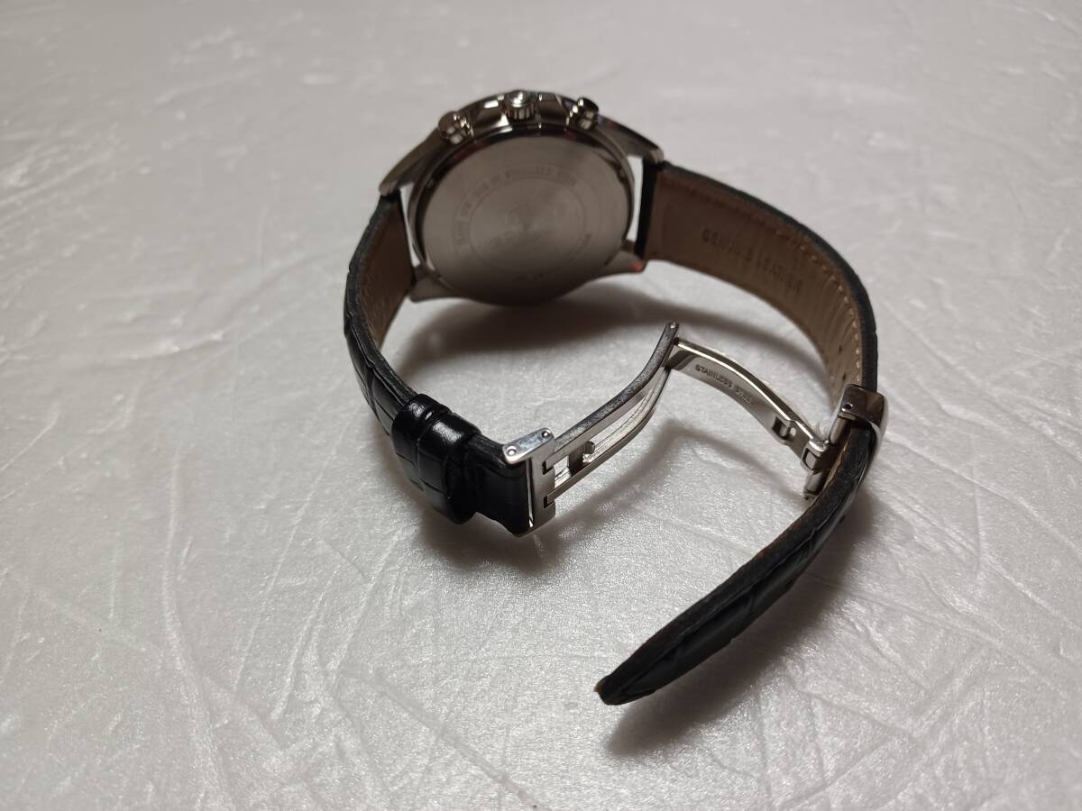 ちょっと値下～★CASIO　エデフィス海外モデル(エレガントなブルー文字盤)EFR-546クロノグラフ新品未使用　替えベルト付　即決有りです！★_5