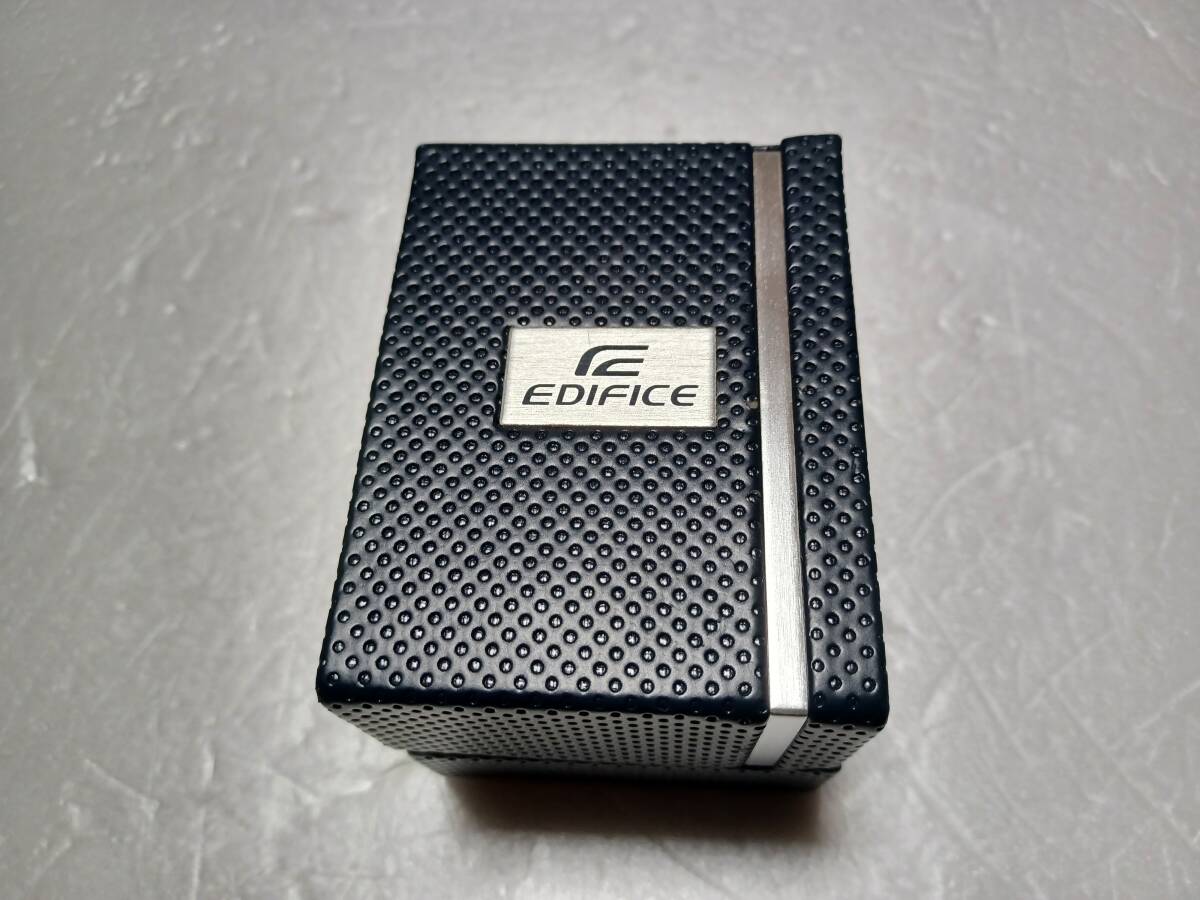ちょっと値下～★CASIO　エデフィス海外モデル(エレガントなブルー文字盤)EFR-546クロノグラフ新品未使用　替えベルト付　即決有りです！★_9