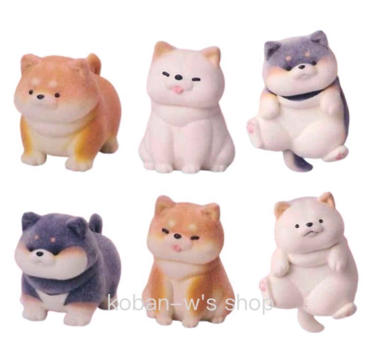 全６種 コンプリート むちむちわんこ ガチャ フィギュア 柴犬 牛人_1