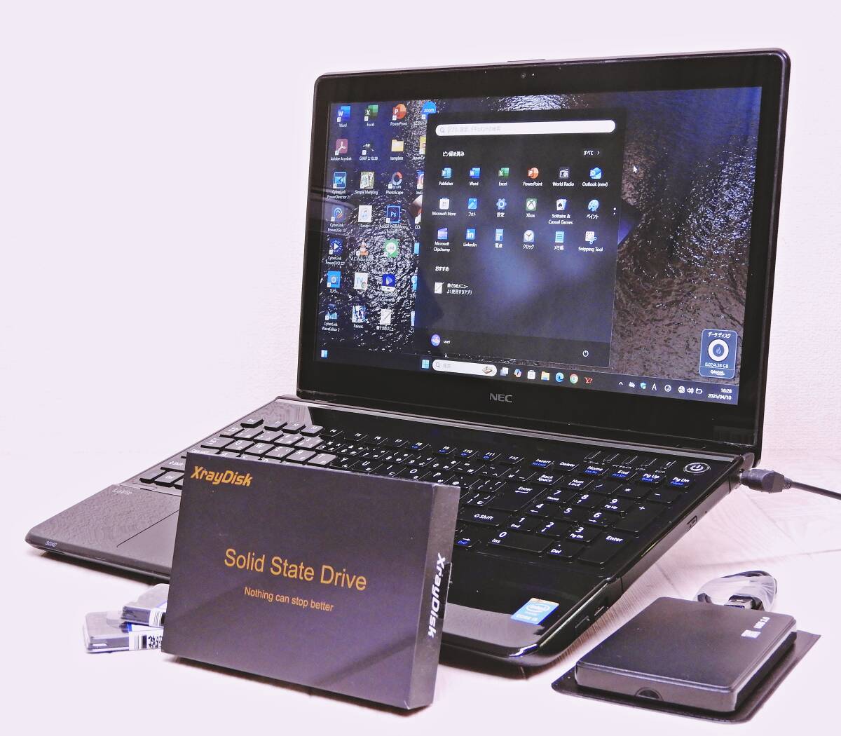 NEC LaVie LS★爆速新品SSD512GB+HDD750GB+新品メモリ16GB★Win11Pro(Ver24H2)Office2021★タッチパネル/WiFi/BluetoothBlu-Ray/WEBカメラ _2