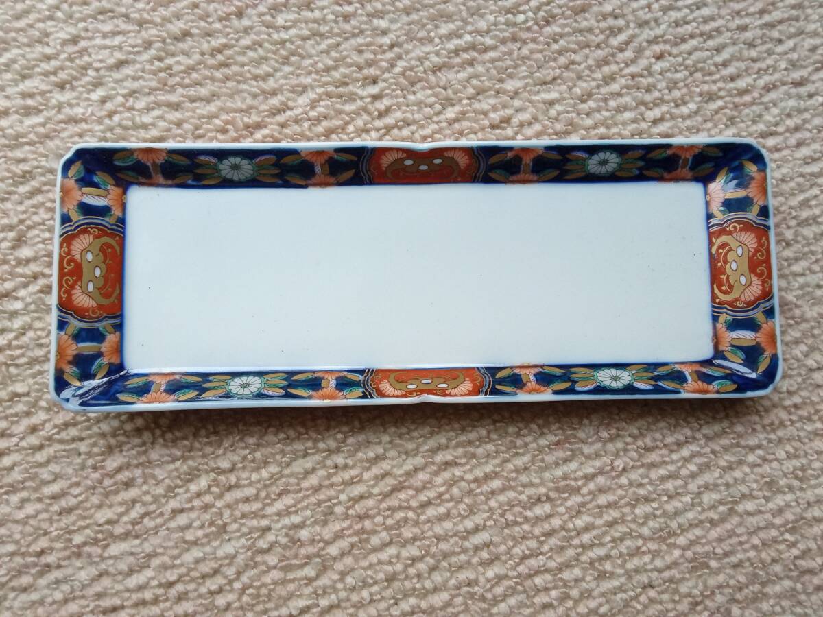 有田焼 / 幸楽窯 ・長角皿 5枚セット 和食器 陶芸 日本陶器製 ②_6