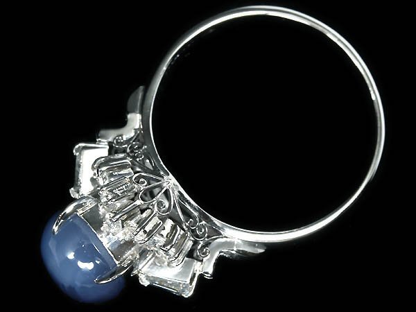ML15221S【1円～】新品仕上【RK宝石】天然非加熱スターサファイア 大粒6.23ct 極上ダイヤモンド 総計0.55ct Pt900 高級リング ダイヤ_6
