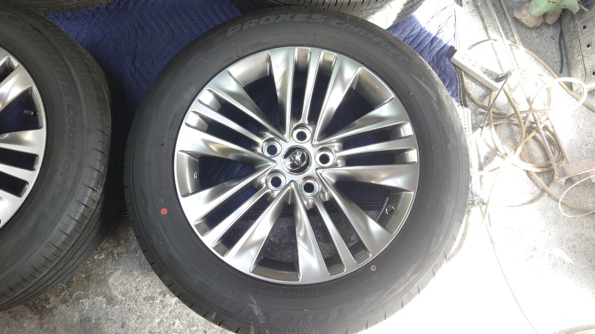 アルファード　純正　東洋タイヤ　ホイールセット　新車外し　225/60R18 18インチ　7J +40AGH40　AGH40　PCD120　2025年製_2