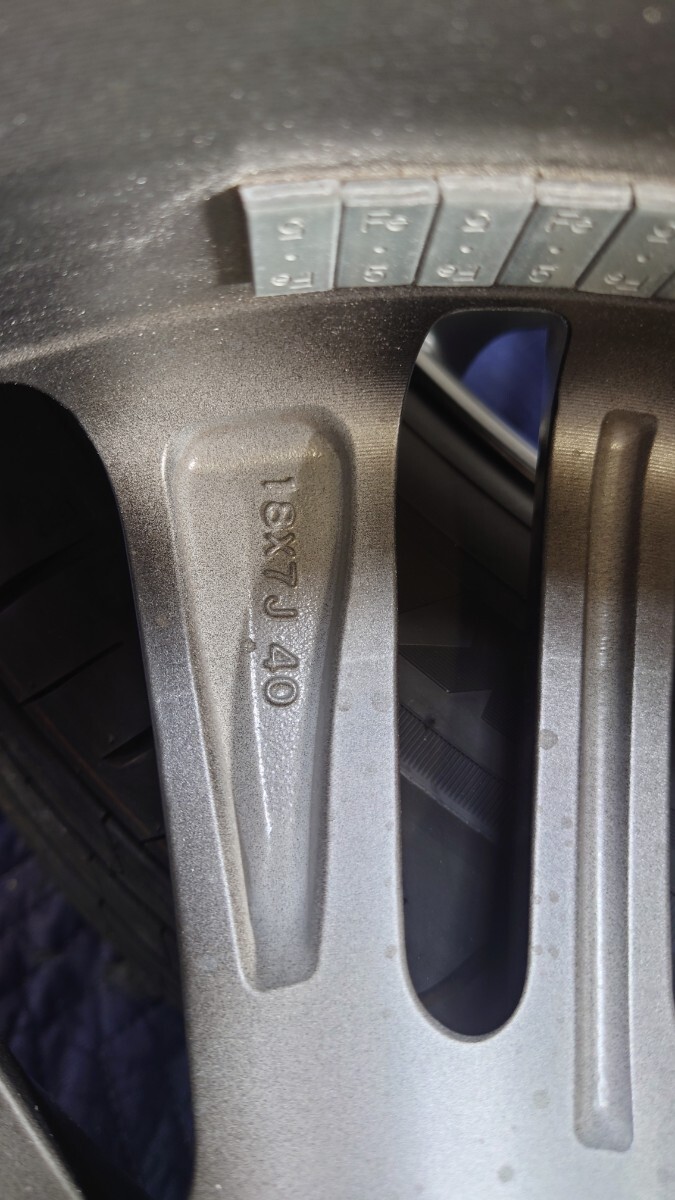 アルファード　純正　東洋タイヤ　ホイールセット　新車外し　225/60R18 18インチ　7J +40AGH40　AGH40　PCD120　2025年製_6