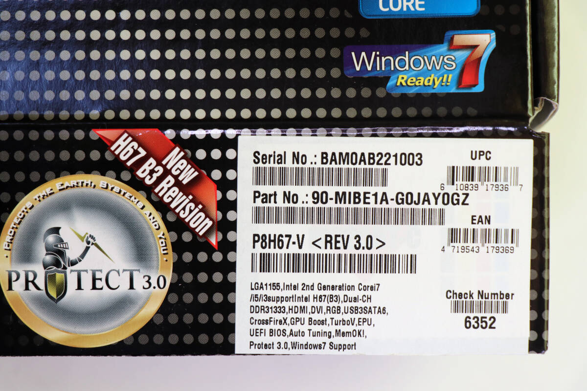 マザーボード ASUS P8H67-V H67Chipset LGA1155_4