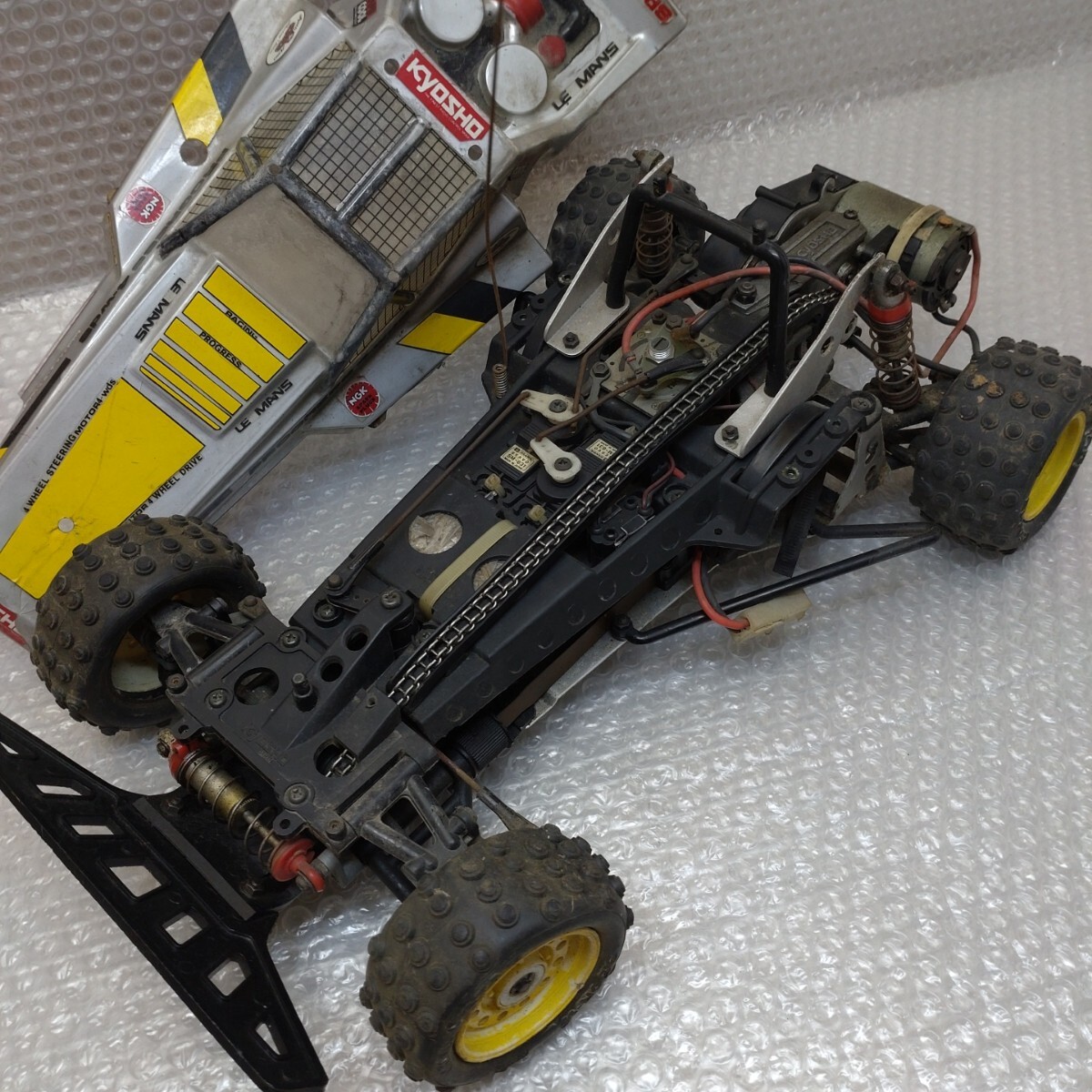 当時物♪プログレス4WS本体 電動RCラジコン京商KYOSHO　ジャンク品 当時物♪プログレス4WS本体 電動RCラジコン京商KYOSHOサーボ受信機