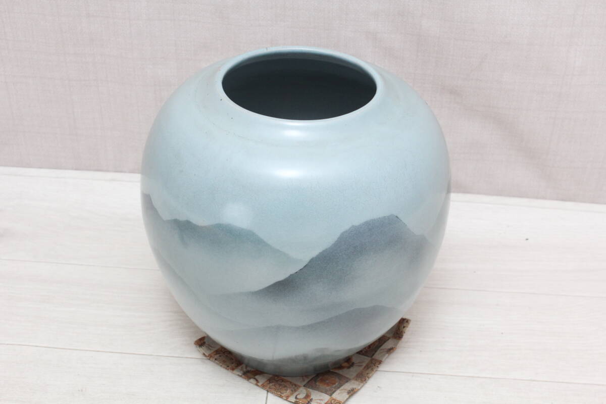 妙高焼 高井進作 青磁壺 共箱 共布 栞 日本工芸会正会員(青磁)｜売買