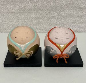 ★豪華　無形文化財保持者　西頭哲三郎作【桜華】博多人形　ケースなし 真作】二代目 西頭哲三郎（五郎）作 博多人形「春の寿」 無形文化財