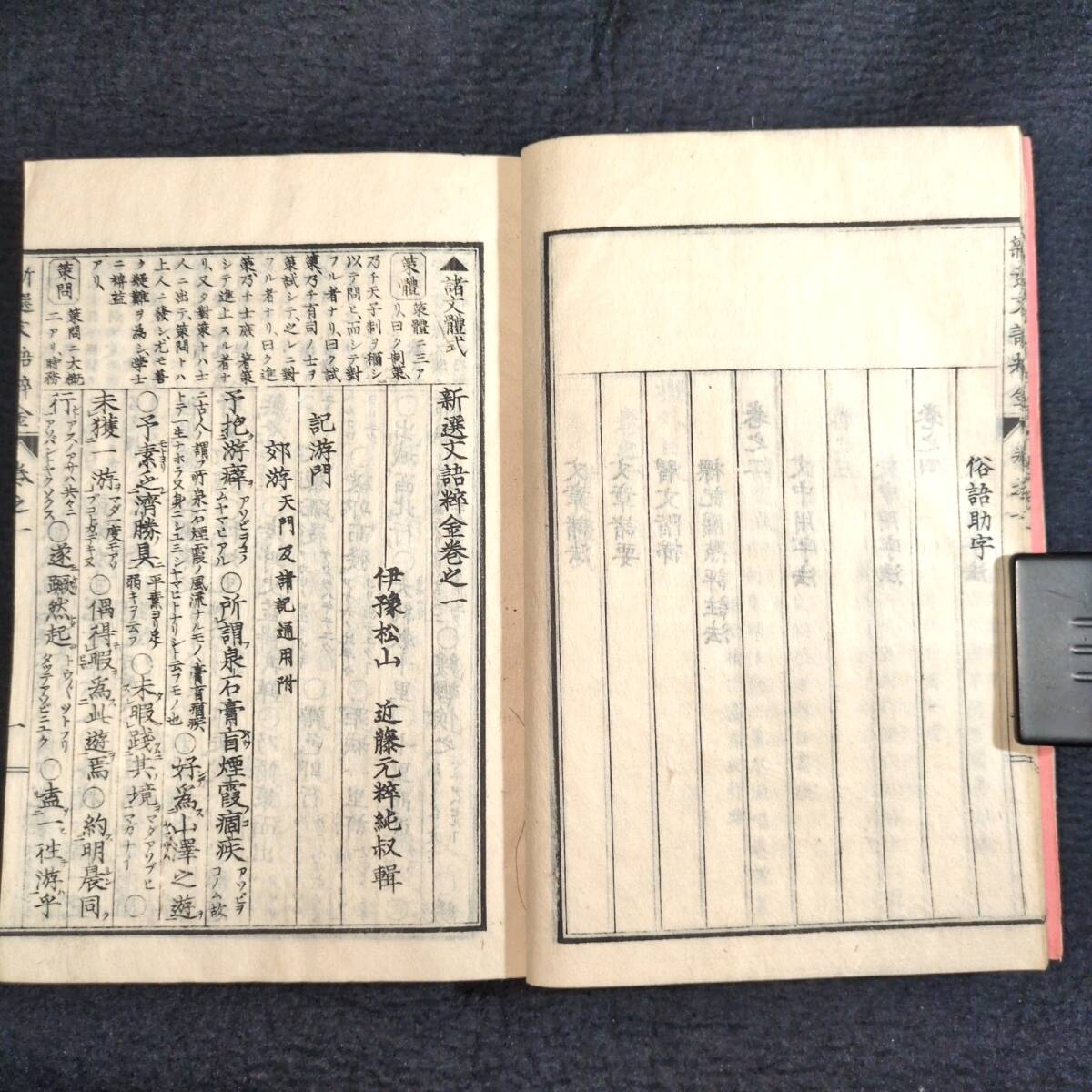 Y781 漢詩◇新撰文語粋金◇全4冊揃 漢詩集 近藤元粋 漢籍 漢文 中国 唐