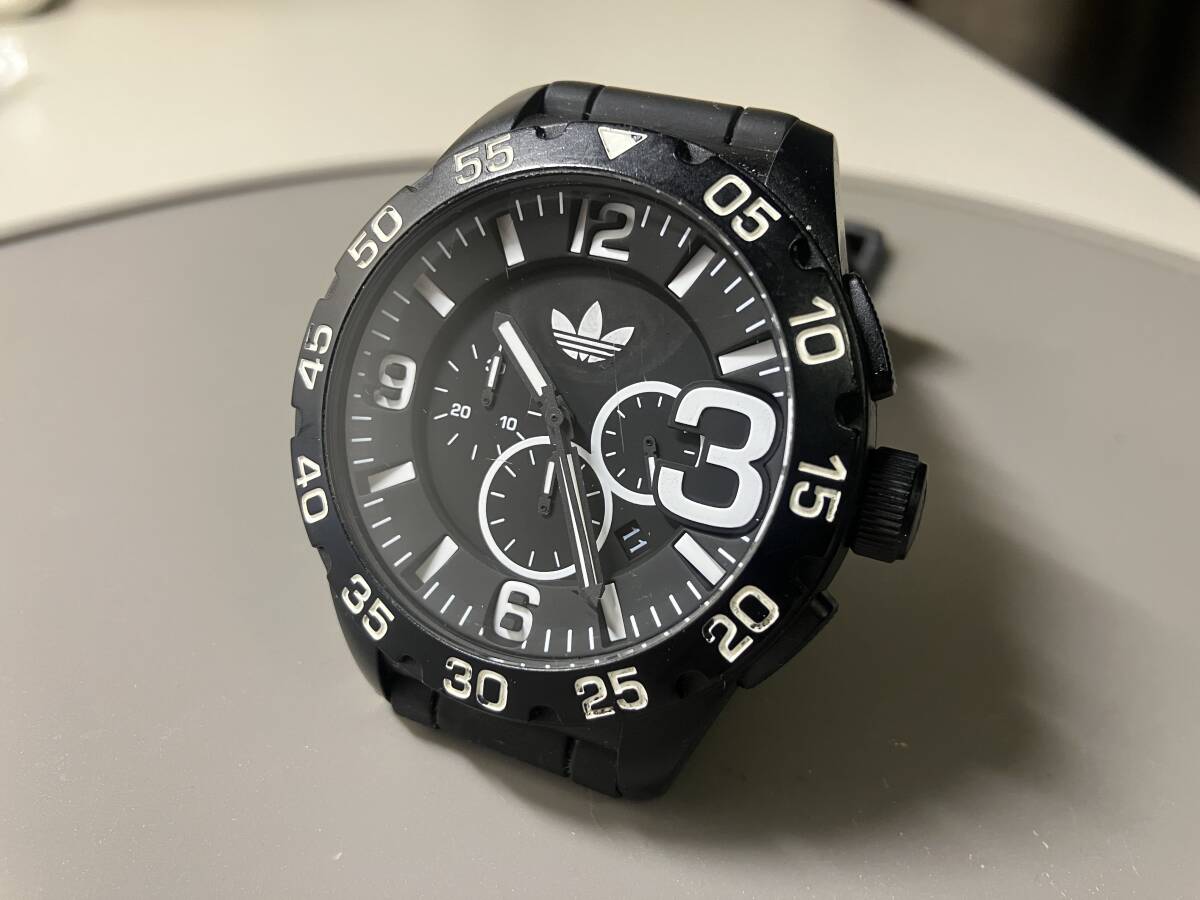 アディダス  時計 クロノグラフ【ADH2833】 動作品 電池交換済み アディダス オリジナルス adidas originals