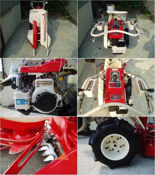 YANMAR 歩行型バインダー1条二輪タイヤ刈取機結束型YB350、埼玉県 