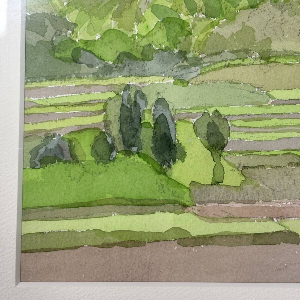 真作保証】安野光雅 水彩画 風景画 絵画 サイン入り 文化功労者 安野