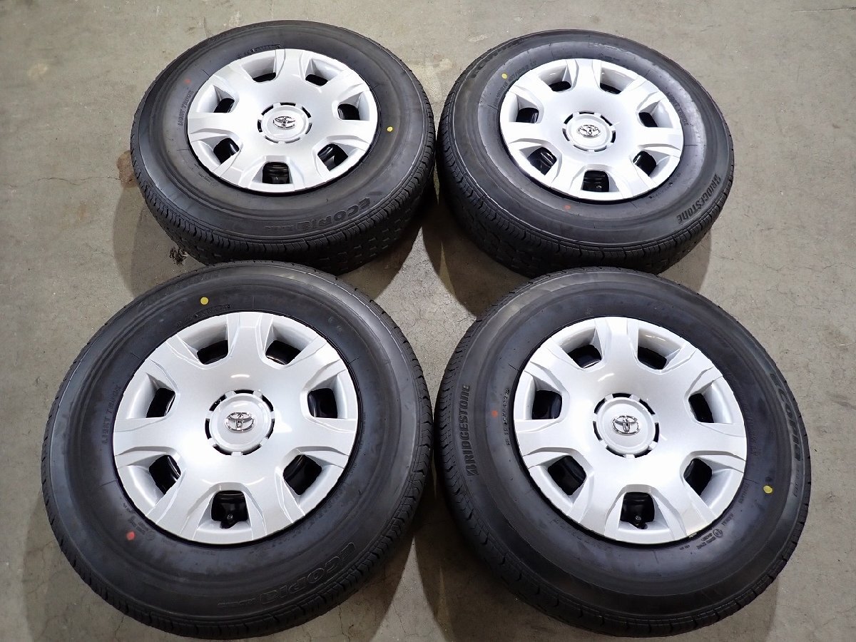 YS18474【送料無料195/80R15 107/105LT】トヨタ純正スチール ハイエース純正 BS RD613 2022年製●15×6J 139.7/6H ET約35●_1