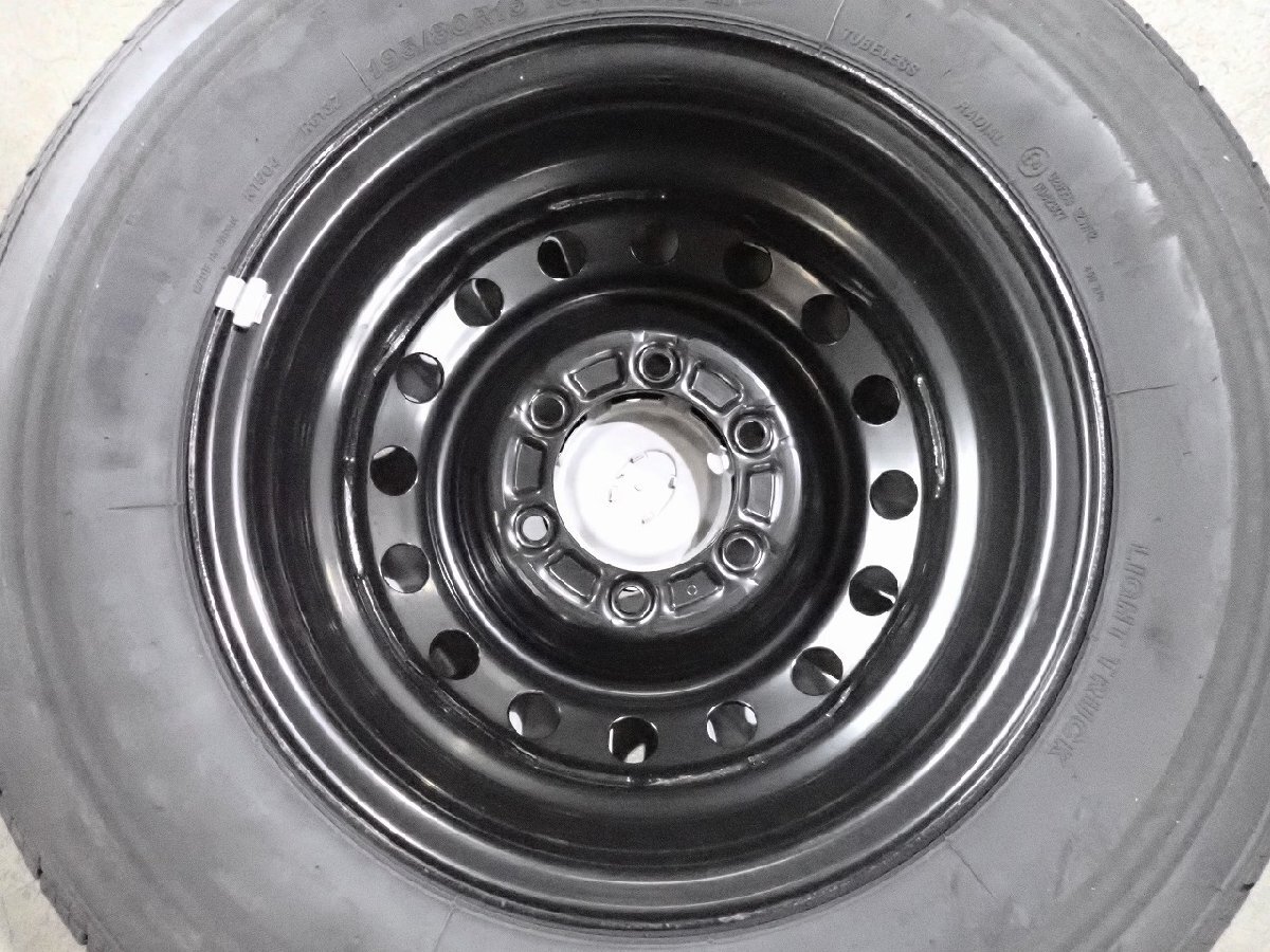 YS18474【送料無料195/80R15 107/105LT】トヨタ純正スチール ハイエース純正 BS RD613 2022年製●15×6J 139.7/6H ET約35●_10