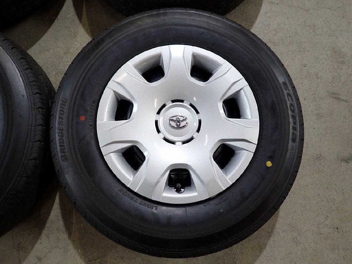 YS18474【送料無料195/80R15 107/105LT】トヨタ純正スチール ハイエース純正 BS RD613 2022年製●15×6J 139.7/6H ET約35●_2