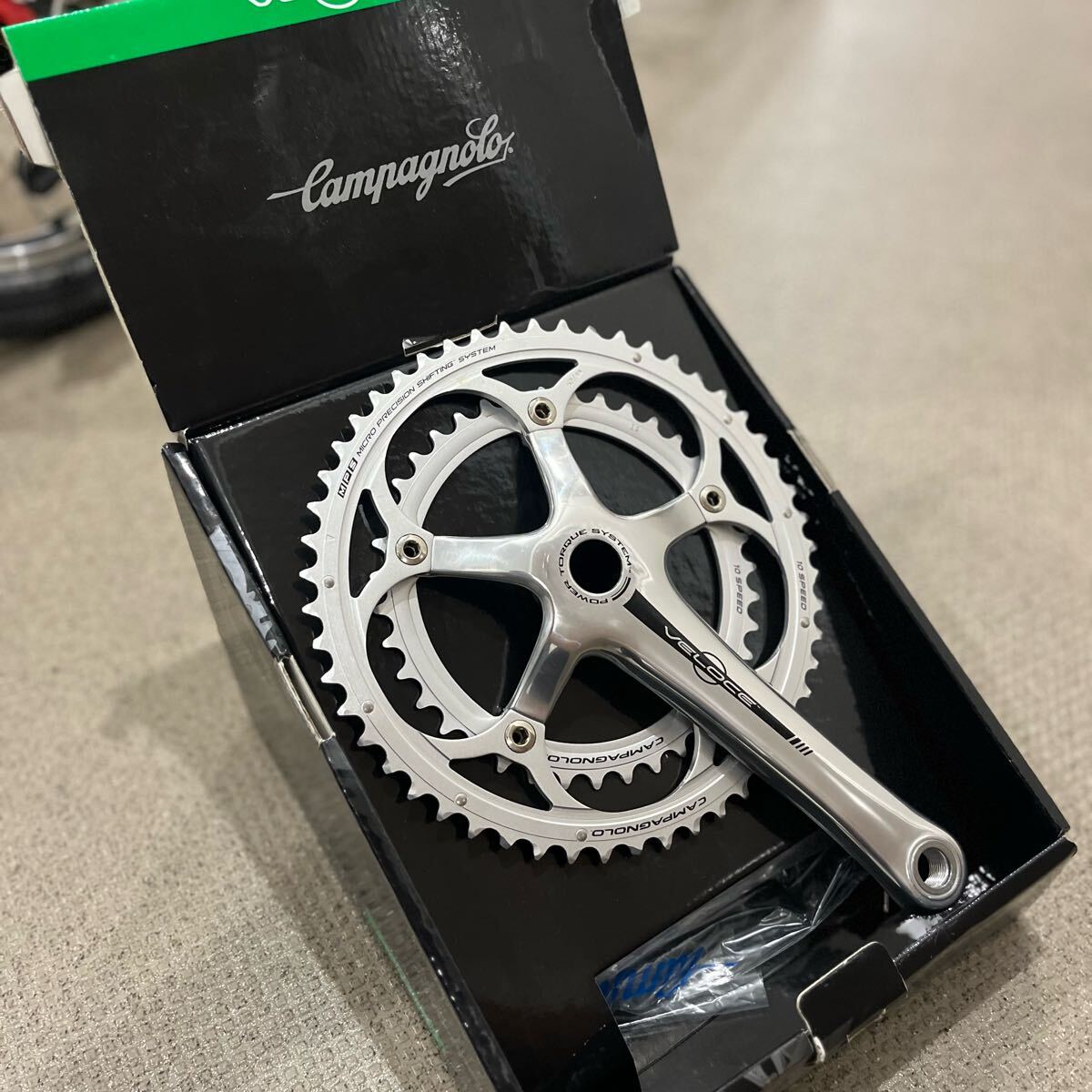 未使用】campagnolo veloce クランクセット 170mm 52t/39t パワー