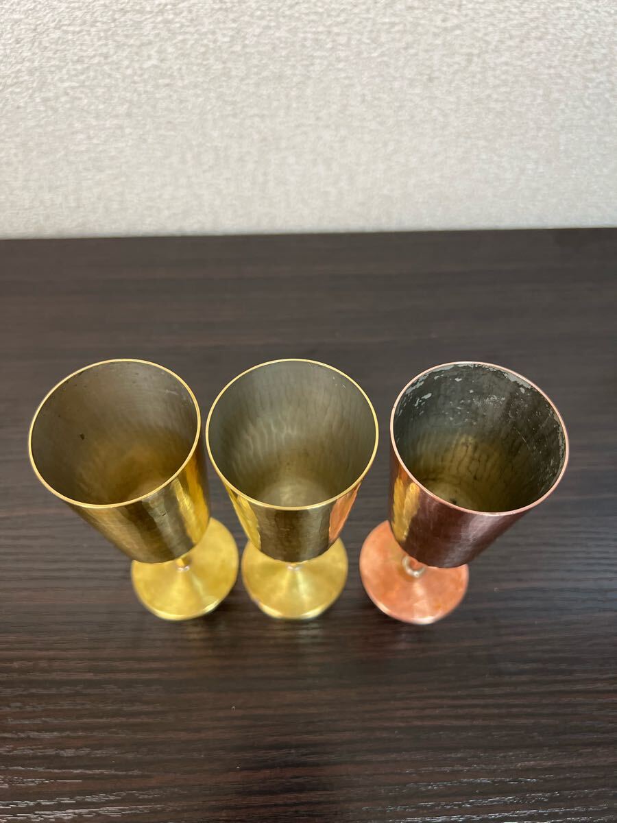 鍛金工房 WESTSIDE33 ワイングラス 酒器 ゴブレット 酒盃 食器 銅器 銅杯 茂作_2