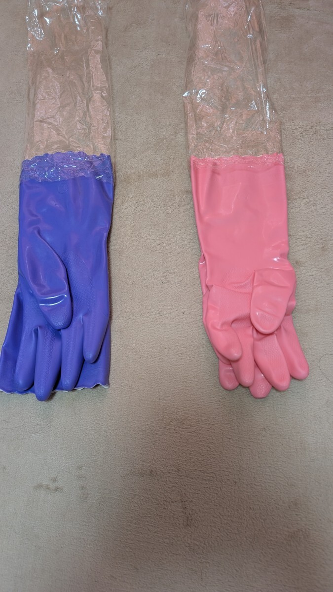 ビニール手袋　ゴム手袋　ハイローブ　艶あり　廃盤品_4
