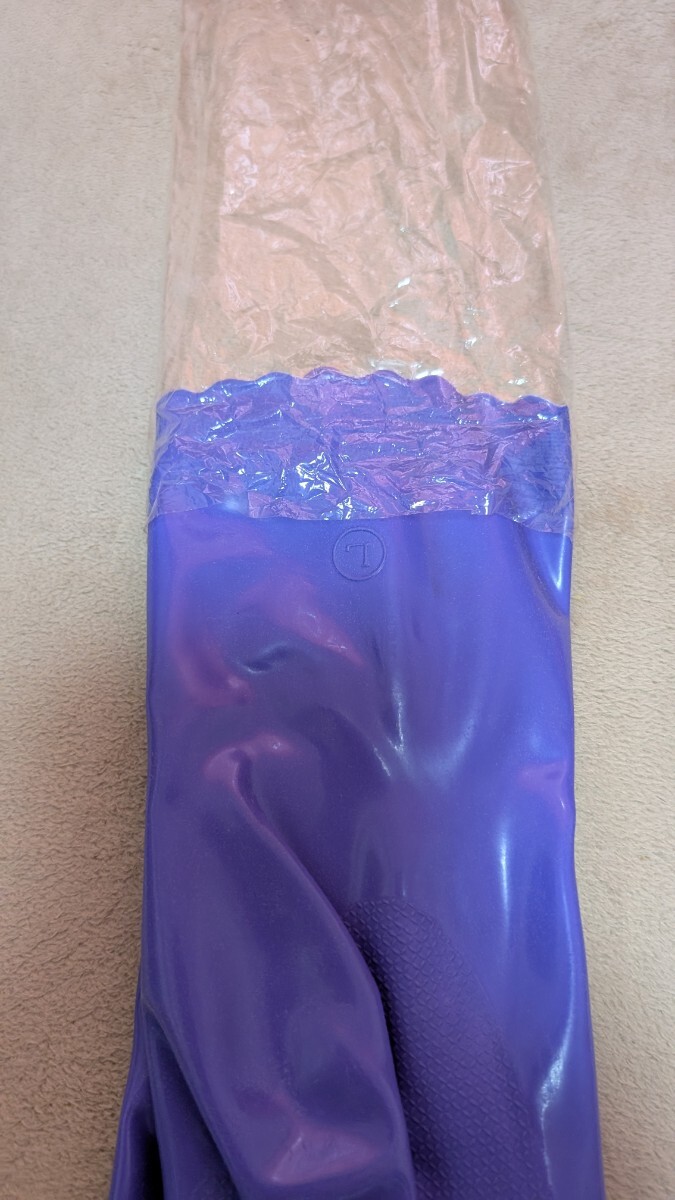 ビニール手袋　ゴム手袋　ハイローブ　艶あり　廃盤品_6