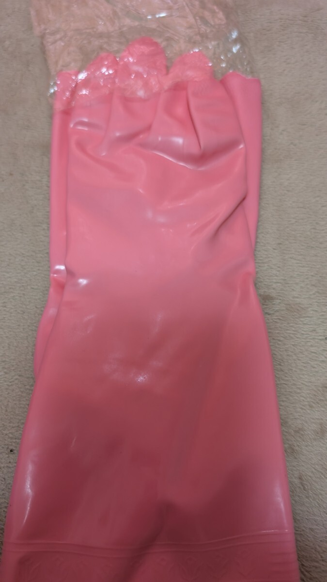 ビニール手袋　ゴム手袋　ハイローブ　艶あり　廃盤品_9