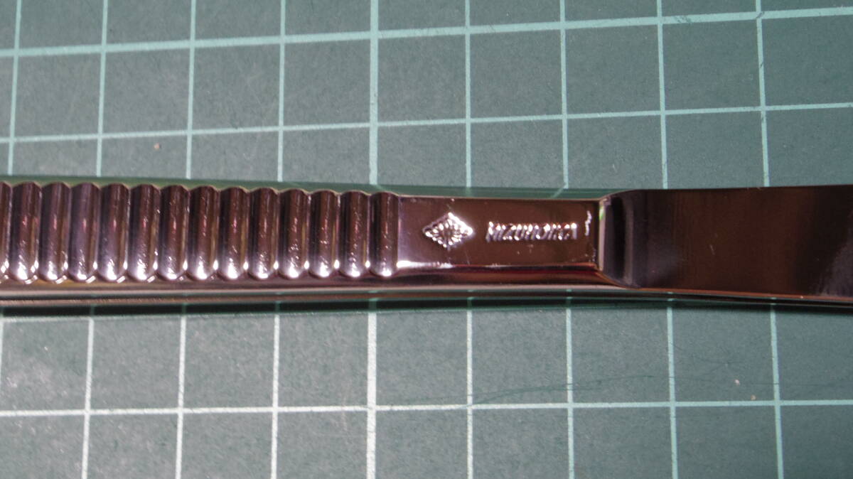 （25）新品　外科鑷子　23ｃｍ　無鈎　ピンセット　ミズホ製 2本セット（鉗子　持針器　剪刀　鈎　開創器）医療器具　外科　整形外科_3