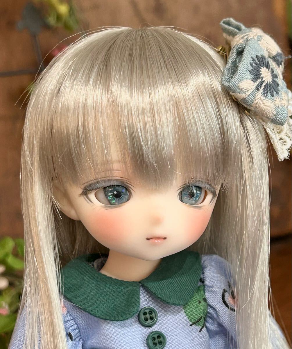 【ちゅるこや】1/6 imomodoll Miko クリーム肌 カスタムヘッド (おまけ 手描きレジンアイ、ヘアピン)_2